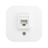Дизайнерская розетка компьютерная RJ-45 кат. 5, белый, 782224 Legrand, серия Quteo