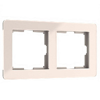 Дизайнерская рамка 2 местная, айвори, акрил, W0022743 Werkel