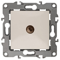 Дизайнерская розетка TV, слоновая кость, Б0014706 Эра, одиночная, серия 12