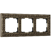 Дизайнерская рамка 3 местная, бронза, алюминий, W0031512 Werkel