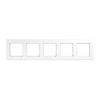 Дизайнерская рамка 5 местная, белый, A5585BFWW Jung, серия A 550