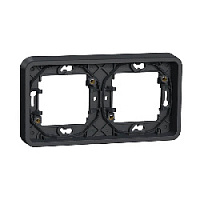Дизайнерская рамка 2 местная, антрацит, MUR34101 Schneider Electric, серия Mureva Styl