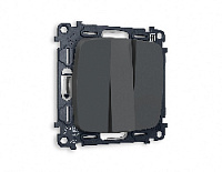 Комплект механизма 3-кл выключателя, графит мягкое касание, MO905010 Ambrella Volt, трехклавишный