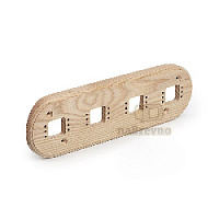 Четверная накладка на бревно D280 мм., ясень, R4-280 naBrevno, серия Ретро