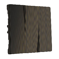 Тройная клавиша выключателя бронза рифленый, WL12-SW-3G-CP Werkel