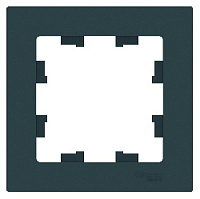 Дизайнерская рамка 1 местная, изумруд, ATN000801 Schneider Electric, серия Atlas Design