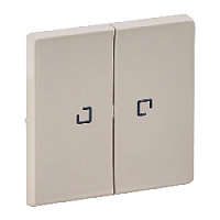 Двойная клавиша выключателя с подсветкой слоновая кость, 755221 Legrand, серия Valena Life