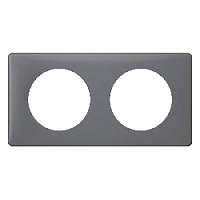 Дизайнерская рамка 2 местная, фиолетовый перкаль, 066732 Legrand, серия Celiane