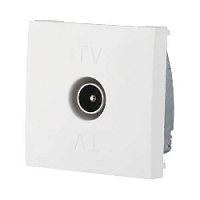 Дизайнерская розетка TV, белый, 852104-1 LK Studio, оконечная, серия LK45