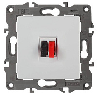 Дизайнерская аудио розетка, белый, Б0034320 Эра, серия Elegance