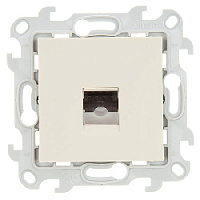 Дизайнерская розетка телефонная RJ-11, слоновая кость, 2410480-031 Simon, серия 24 Harmonie