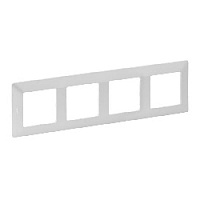 Дизайнерская рамка 4 местная, жемчуг, 754144 Legrand, серия Valena Life