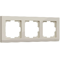Дизайнерская рамка 3 местная, слоновая кость, поликарбонат, W0031803 Werkel