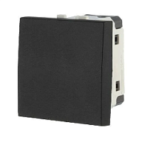 Дизайнерский выключатель, черный бархат, 850708-1 LK Studio, одноклавишный, серия LK45