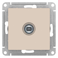 Дизайнерская розетка TV оконечная, бежевый, ATN000291 Schneider Electric, серия Atlas Design