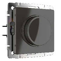 Дизайнерский диммер, серо-коричневый глянцевый, WL07-DM600 Werkel