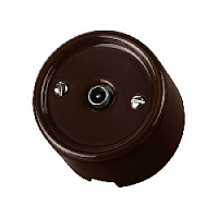 Розетка TV проходная, коричневый, SQ1820-0454 TDM ELECTRIC, серия Болонь