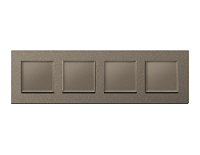 Дизайнерская рамка из термопластика 4 местная, темная бронза матовый, AF250634 Ambrella Volt