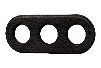 Рамка 3 местная, черный, JRO.2ON3.WM01 Jantera