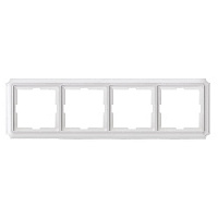 Дизайнерская рамка 4 местная, полярно-белый, MTN483419 Schneider Electric, серия Merten Antique