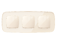 Дизайнерская рамка из оргстекла 3 местная, бежевый, OF640303 Ambrella Volt