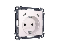 Комплект механизма электрической розетки 2USB С+C 20W с/з на винтовых зажимах, жемчужный, MA210510 Ambrella Volt