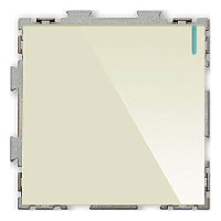 Дизайнерский выключатель, индикатор с флуоресцентной подсветкой, бежевый, PL-W101-BGG, CGSS, одноклавишный, серия Практика