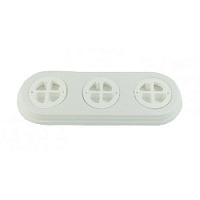 Подложка 3 местная, овал, белый, ПК.0.2.3.02 Interior Electric