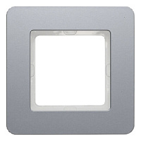 Дизайнерская рамка 1 местная, алюминий, струйная обработка, 10116074 Berker, серия Q.7