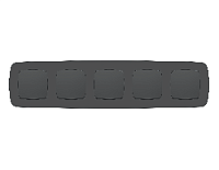 Дизайнерская рамка из термопластика 5 местная, графит мягкое касание, OF140805 Ambrella Volt