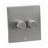 Дизайнерский выключатель диммер Aura Никель браш, BAN2D Bonze диммер проходной