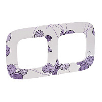 Дизайнерская рамка 2 местная, флора, 754362 Legrand, серия Valena Allure