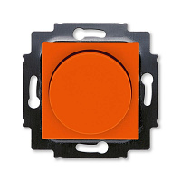 Дизайнерский светорегулятор, оранжевый / дымчатый черный, 2CHH942247A6066 ABB, серия Levit