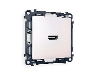 Комплект механизма розетки HDMI 2.0 40V/500mA 2.0GHz 5-18Gbit/s , жемчуг, MA214010 Ambrella Volt