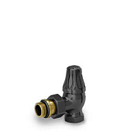 Ретро клапан запорный угловой для радиатора 1/2" черный 0341-1500VC0S S.R.Rubinetterie