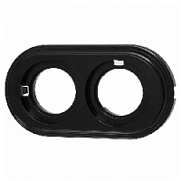 Рамка 2 местная, черный, BF1-620-23 BIRONI