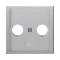 Центральная панель розетки TV, алюминиевый, бархатный лак, 12036084 Berker, серии Q.1/Q.3/Q.7