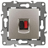 Дизайнерская аудио розетка, перламутр, Б0027460 Эра, серия 12