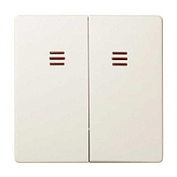 Двойная клавиша выключателя с подсветкой, слоновая кость, 82025-31 Simon, серия 82