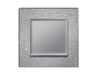 Дизайнерская рамка из термопластика 1 местная, сталь матовый, AF220501 Ambrella Volt