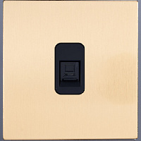 Розетка Ethernet RJ-45, SJAN33CC13, золотой, Salvador