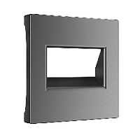 Накладка для розетки 2хRJ-45, графит матовый, W1191164 Werkel