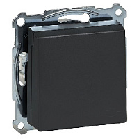 Механизм розетки с заземлением и с крышкой, антрацит, MTN2311-0414 Schneider Electric, серия Merten System M