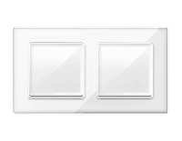 Дизайнерская рамка из оргстекла 2 местная, белый, AF580102 Ambrella Volt