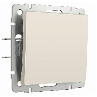 Дизайнерский выключатель, айвори матовый, W1112062 Werkel, одноклавишный проходной
