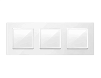 Дизайнерская рамка из термопластика 3 местная, белый глянец, AF220103 Ambrella Volt