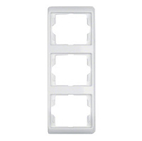 Дизайнерская рамка 3 местная, вертикальная, полярная белизна, глянцевый, 13330069 Berker, серия Arsys