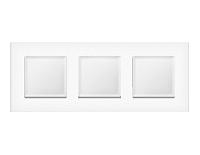 Дизайнерская рамка из термопластика 3 местная, белый матовый, AF250123 Ambrella Volt