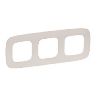 Дизайнерская рамка 3 местная, слоновая кость, 754313 Legrand, серия Valena Allure