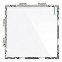 Дизайнерский выключатель, индикатор с флуоресцентной подсветкой, белый, PL-W101-PWCG, CGSS, одноклавишный, проходной, серия Практика